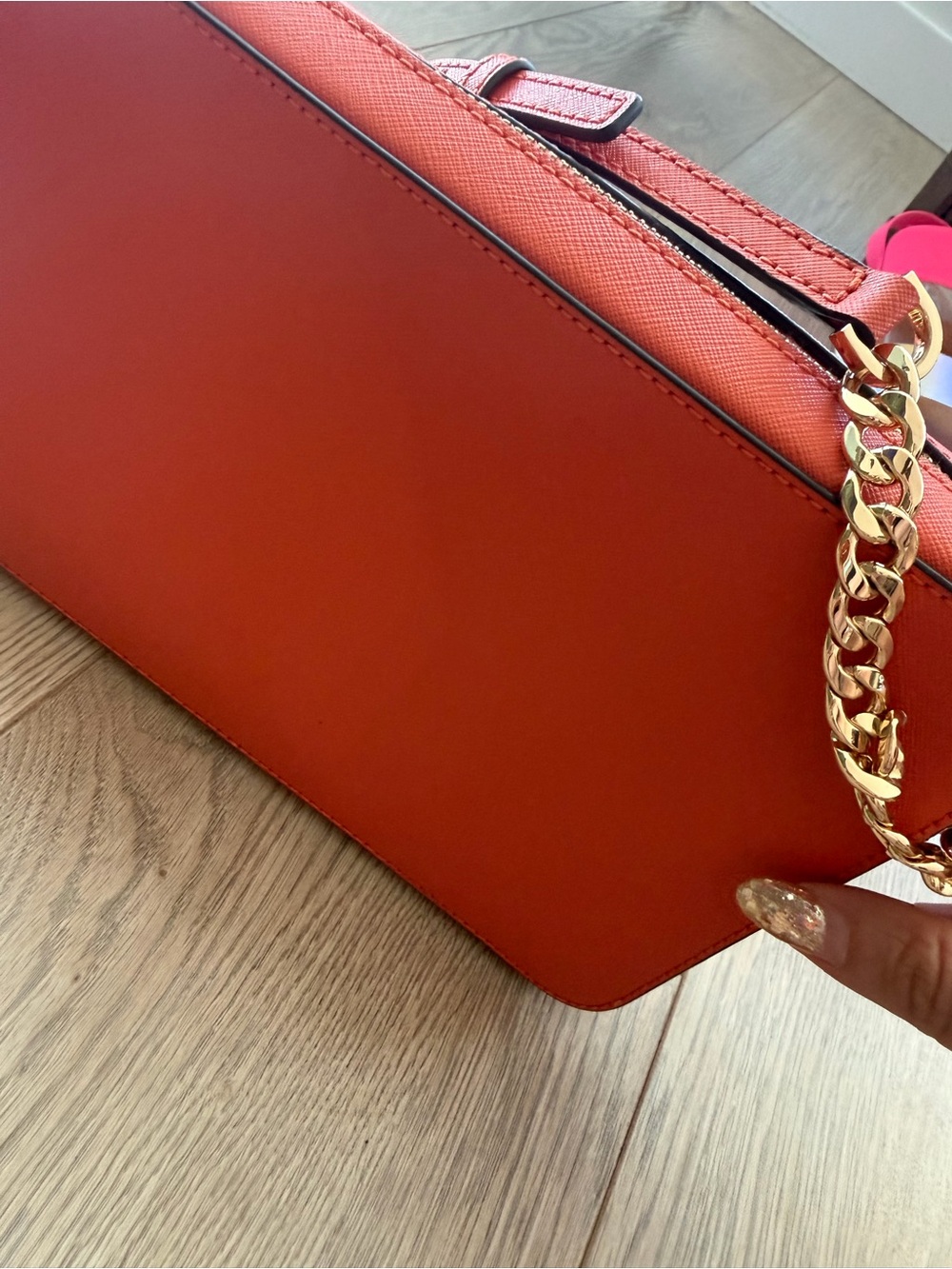 Michael Kors Genuine | Brand New| Saffiano Leather Cossbody bag | Coral Orange 🧡 - Picture 13 of 14